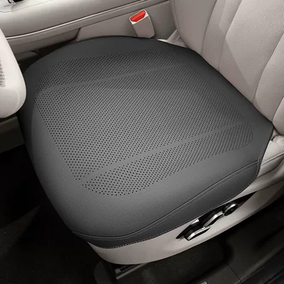 Four Seasons Pad of perforated Nappa leather, high-end car - front-row-single-seat-cushion-premium-black-ultra-thin-full-cover-model-ultra-thin-and-breathable