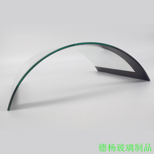 Baking furnace splicing round full tempered glass 5mm electric oven bent steel panel semi-oval shaped glass
