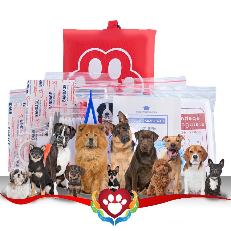 EHBO-set voor huisdieren (katten en honden), opbergtas voor wondverzorging, buitengebruik_voghion.com