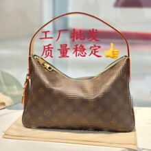 驴家原单25秋冬新款Slouchy 挂锁老花腋下手提单肩托特大容量女包