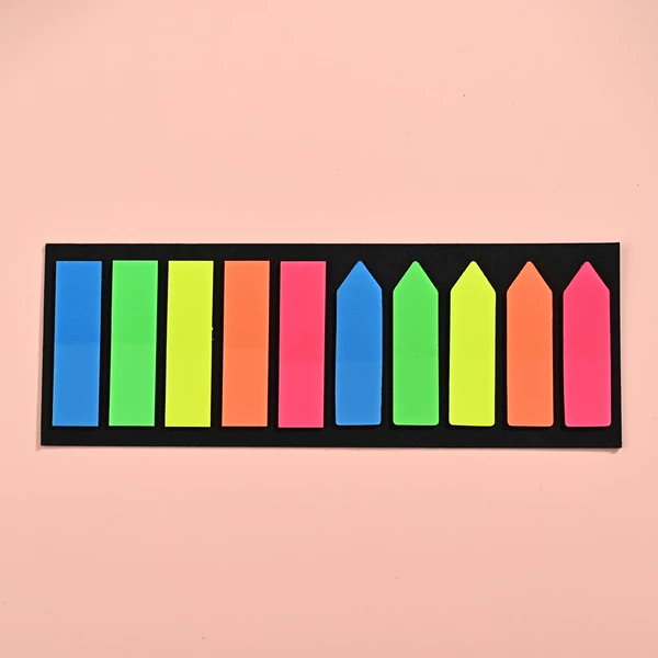 Fluorescent color 10 pointed tips + flat tips