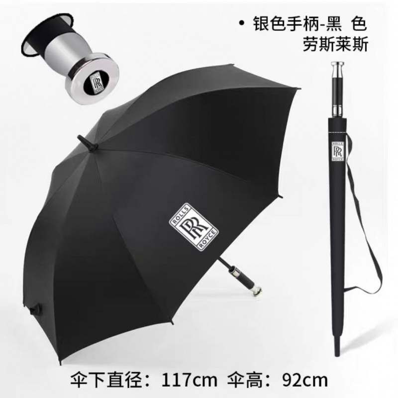 Rolls-Royce paraguas Mercedes-Benz BMW 4S tienda de paraguas logotipo de lujo largo mango paraguas de golf