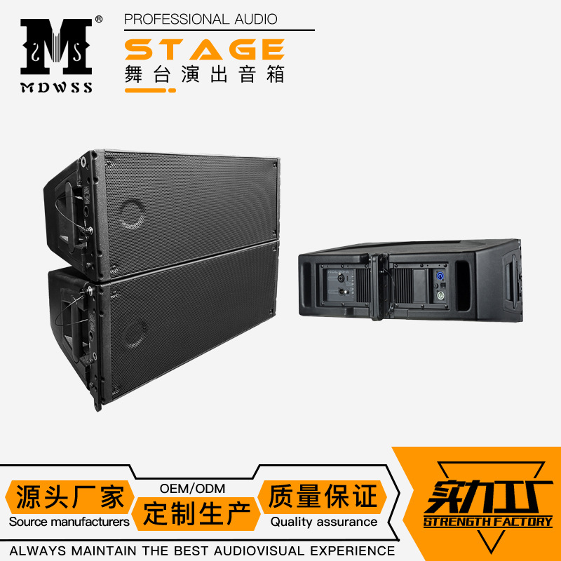 Altavoces de matriz de línea HDL20A Doble 10 pulgadas Sistema de rendimiento de matriz de línea activa Sonido de plástico
