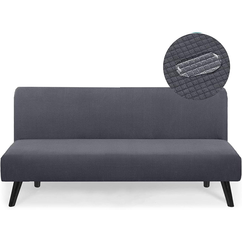 Impermeable no apoyabrazos sofá cubierta elástica todo incluido plegable sofá cama cubierta anti-gato rasguño mascota sofá cojín sofá cubierta