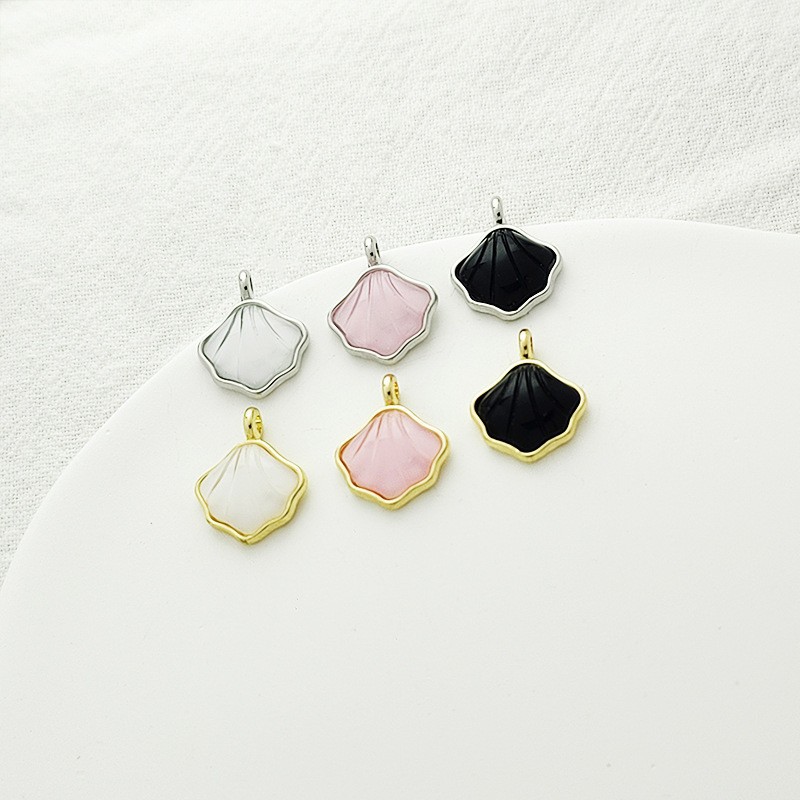 Color retention inlaid acetate plate natural shell color pendant diy pendant vintage bracelet necklace accessories material