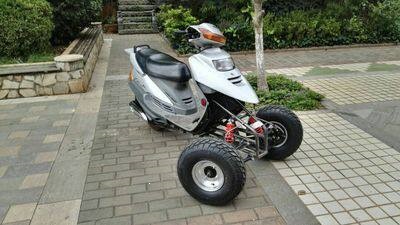 Modified Three-Wheeler and Four-Wheeler Electric Vehicle Parts, Go-Kart Handlebar Steering, Front Suspension Steering, 4.00-10 Tires