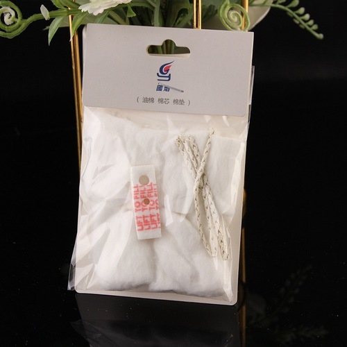 Kerosene lighter universal consumable accessory kit: cotton pack, cotton wick, fuel-saving pad, flint, spring, screw—6-piece set