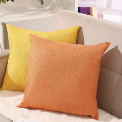 New Home Decor Modern Minimalist Solid Color Linen Pillowcases Square Living Room Cushion Covers Sofa Bedroom Cushion Covers