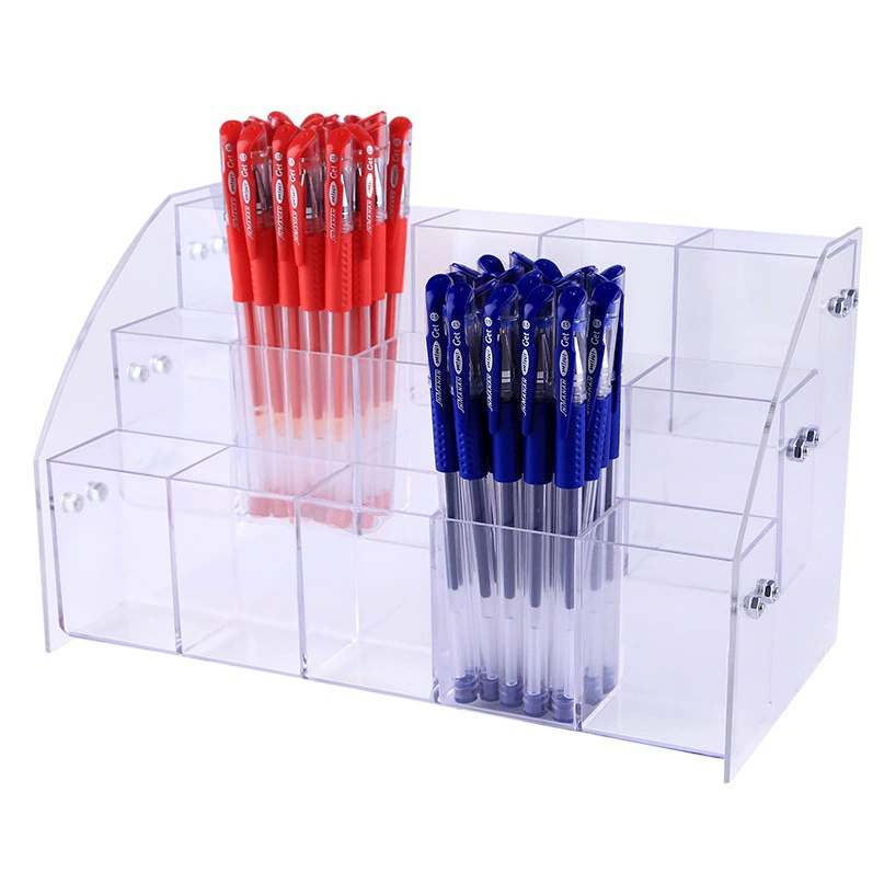 Акриловый держатель для бровей Держатель ручки Дисплей Ящик для хранения Карандаш Держатель Прозрачная ручка Шариковая ручка Подходящий ящик для хранения