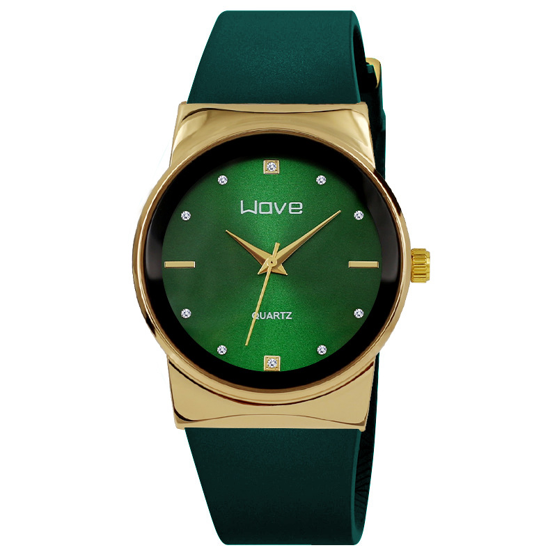 Round Silicone Strap Popular Women's Watch Simple Fashion Sports Casual Men's Watch Cross-Border Quartz Watch Wholesale