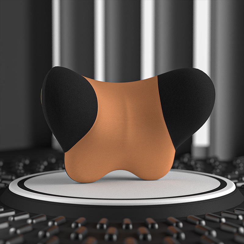 P068 coffee black headrest