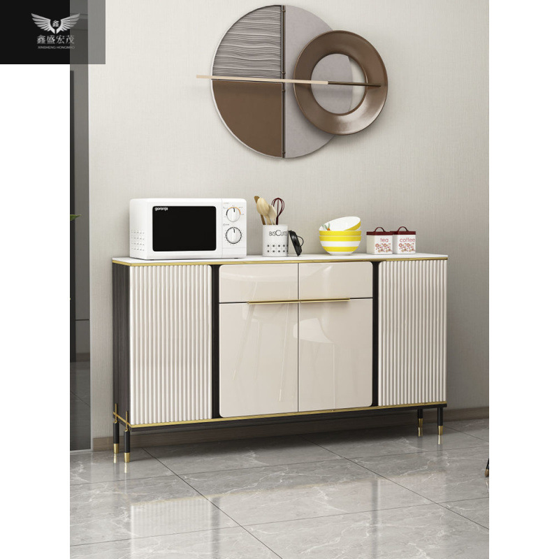 Moderno simple y lujoso armario de entrada de tablero de roca armario de comedor ultra delgado sala de estar armario de cocina armario de almacenamiento