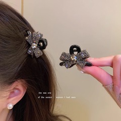 プリンセスヘッドハーフタイヘアピン固定アーティファクト弓ハイエンドヘアアクセサリーミディアムグラバー女性ボールヘッドハーフグラブヘアピン