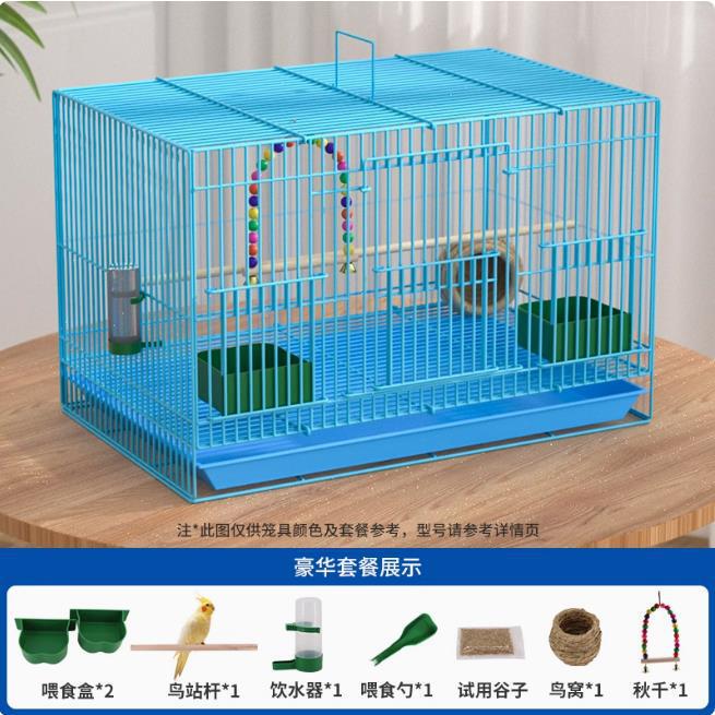 新しい鳥かごエコヴィラ大型折りたたみセキセイインコ鳥かご黒鳳凰真珠鳥高級ケージ送料無料|undefined