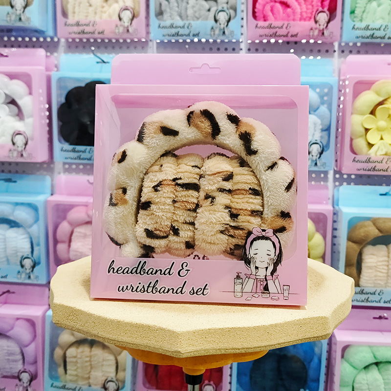 Nueva esponja de lavado de cara de Amazon, diadema de nubes, maquillaje de belleza, diadema de todo fósforo, diadema, horquilla, juego de caja de regalo