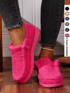 X 88633 Fur Lined Flat Winter Shoes �ӽqëëЬ �羳�W��