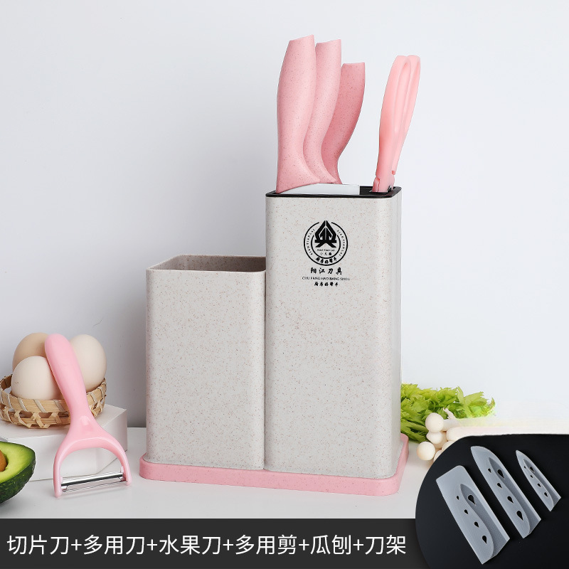 Kit de cuchillos de cocina para bebés 2 - en - 1 Kit de cuchillos de cocina de acero inoxidable