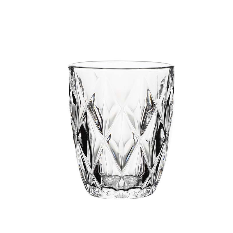 Taza de vidrio casera diamante de color engrosado taza de jugo de hoteles enjuague bucal de pareja cepillo de dientes taza