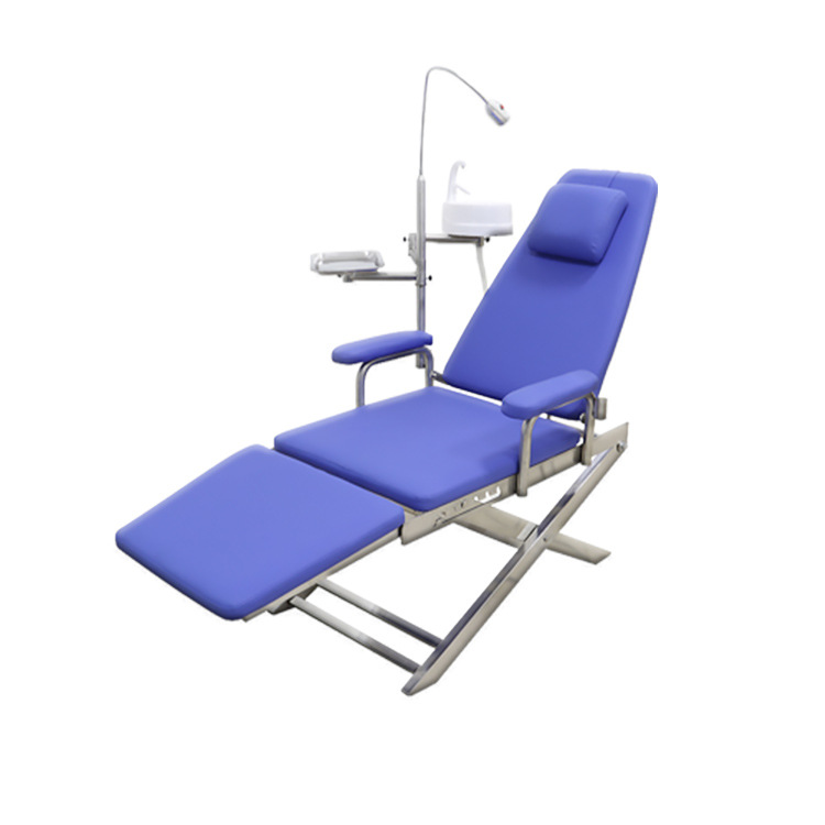 Silla dental plegable silla dental clínica oral simple ligero silla dental Dental portátil silla tratamiento silla reclinable