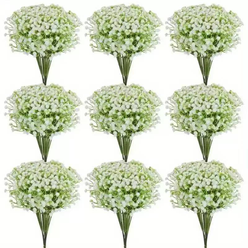 Cross-Border Gypsophila Artificial Bouquet, Fake Flower Wedding Artificial Flower Indoor and Outdoor Green Plant Ornaments Decoration
