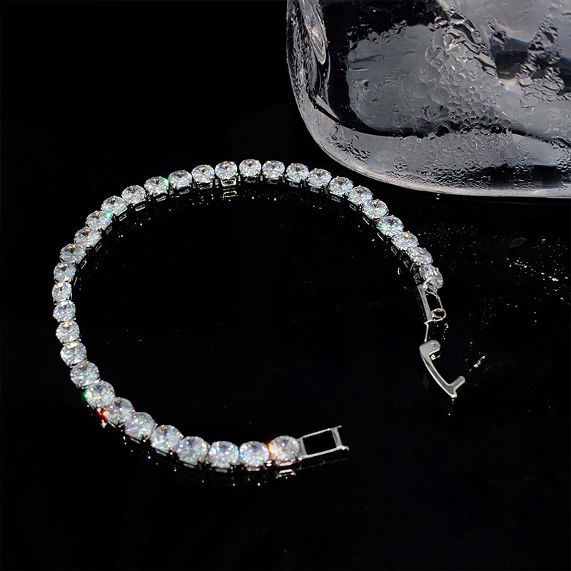 Oro real electrochapado circón Rosa fritillary flor pulsera elegante todo-fósforo pulsera luz lujo de alta calidad pulsera para las mujeres al por mayor