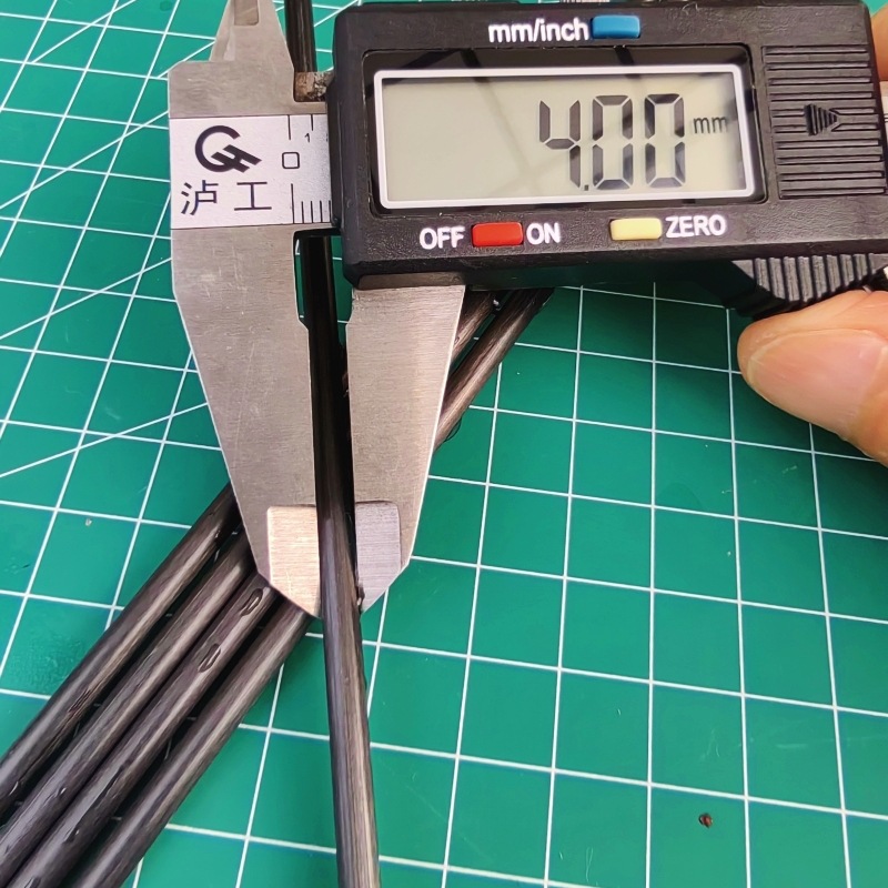 厂家直供实心碳纤维杆全碳单向碳棒圆形椭圆扁条按需加工无毛刺