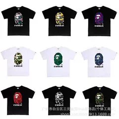 Cross-border foreign trade wholesale 240g short sleeve letter printing casual street men's and women's loose plus size T-shirt half sleeve shirt tide