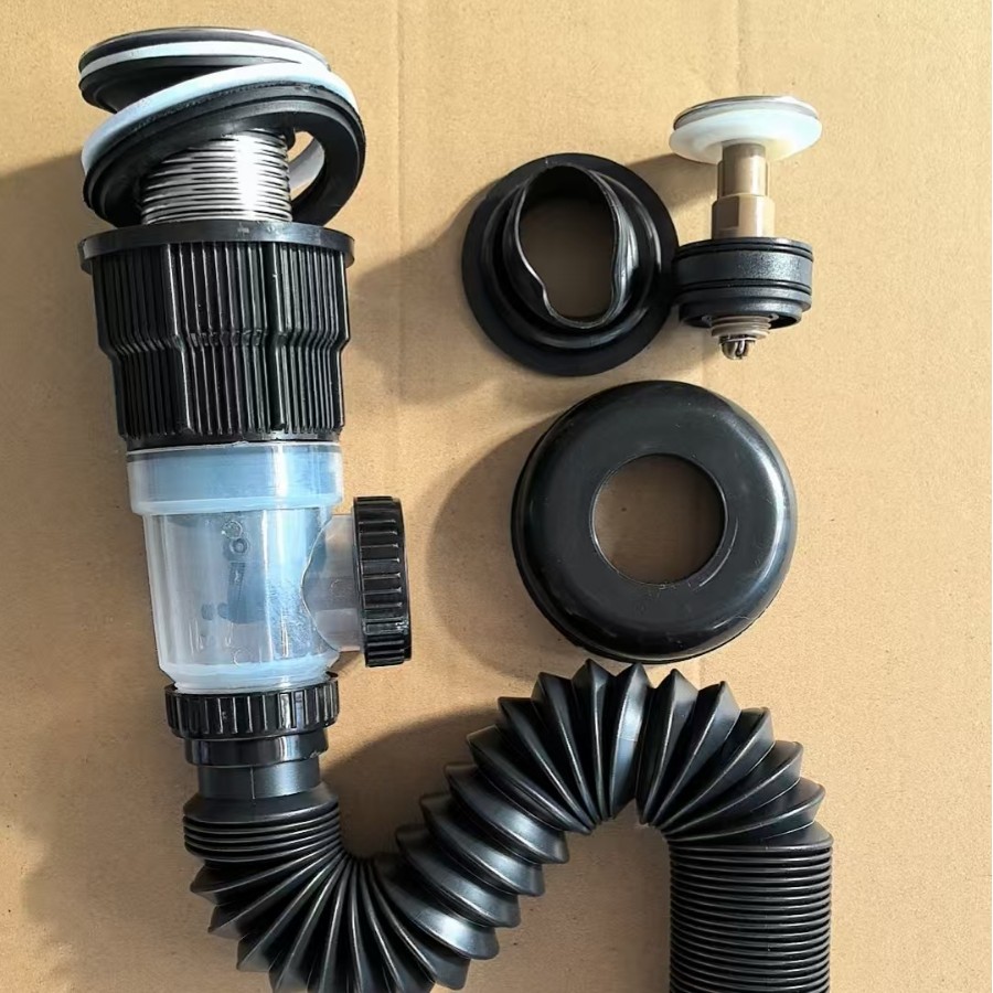 Baño lavabo tubería de drenaje lavabo tubería de drenaje contra el olor de retorno artefacto de la mesa accesorios de drenaje conjunto completo