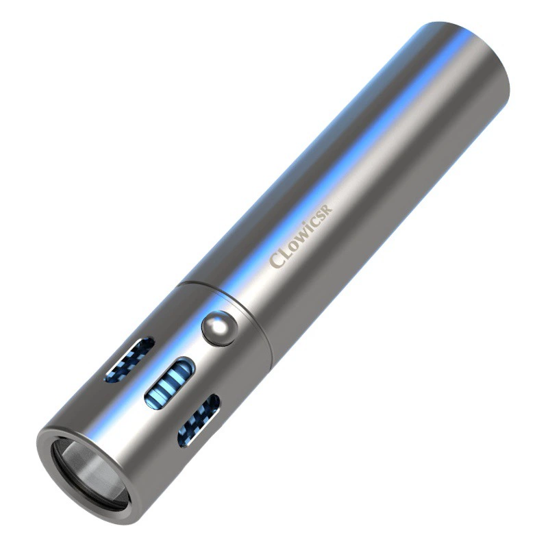 Трансграничный Новый сильный свет фонарик Открытый Супер яркий Дальний белый лазерный фонарик высокой мощности портативный фонарик из нержавеющей стали