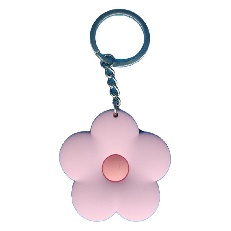 Creative Keychain Jewelry Pendant Huahua Pvc Soft Rubber Keychain Small Gift