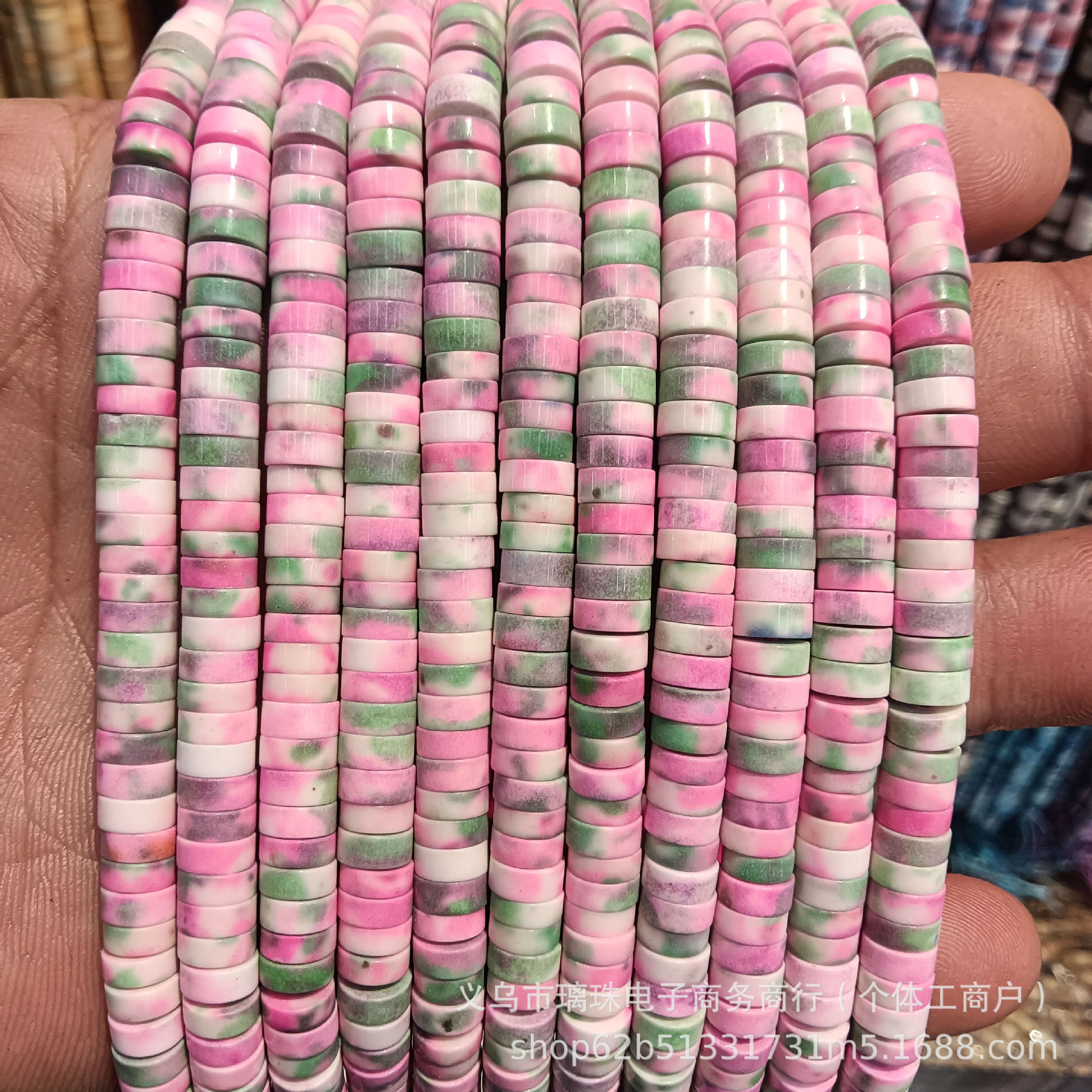 Natural Stone 3*6mm Round Edge Right Angle Wheel Beads Spacer Beads Loose Beads Semi-Finished DIY Jewelry Handmade Materials Wholesale