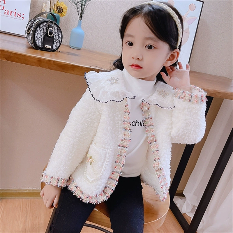 Кукла, теплая зимняя детская куртка, стиль Chanel, стиль Korean