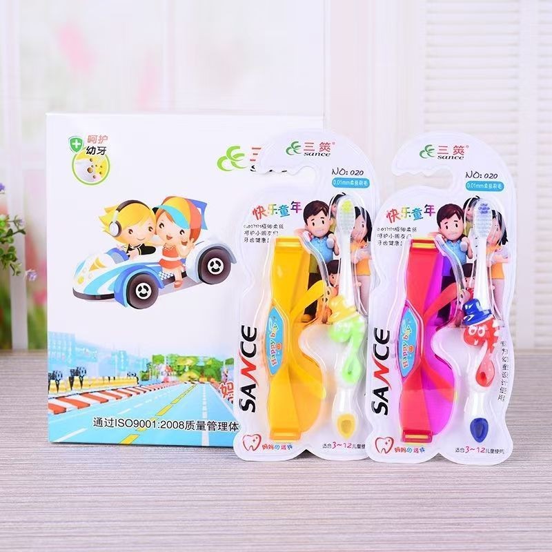 46 cepillo de dientes para niños cepillo de dientes de pelo suave ultra fino cepillo de dientes juguetes cepillo de dientes limpio anti-carias cepillo de dientes para bebés Yiwu productos pequeños