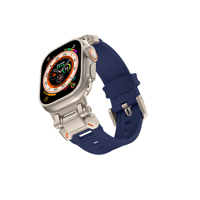 Adecuado para Apple Watch Correa iwatch ultra2/s9876se aleación de titanio conector TPU Correa hombres y mujeres nuevo
