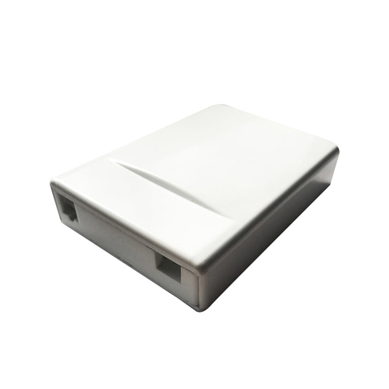 120美式信息面板底盒SC单口光纤终端盒LC双工光纤面板ABS外壳