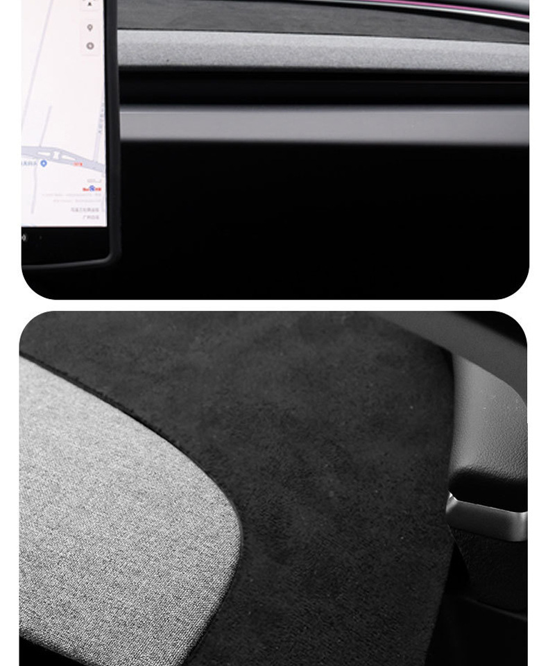 Suitable for the Updated Version of Tesla Model 3/Y/Yl Center Console Sunshade Mat, Anti-Reflective, Heat-Insulating, and Light-Blocking