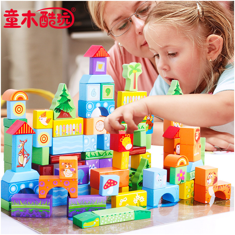 100 piezas de bloques de construcción para bebés y niños