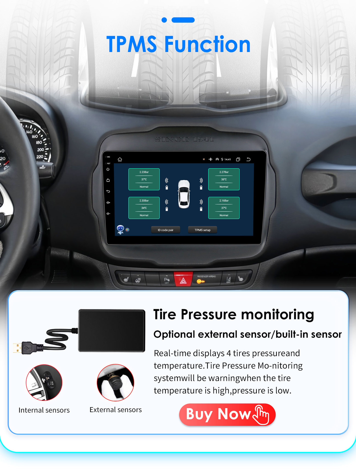 The Overseas Version Is Suitable for 16-20 Jeep Renegade Car Mp5 Player Reversing Image Navigator Gps