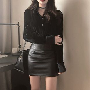����СƤȹ2020�¿��ɫ������ȹ����ȹ�o����ȹŮ�ﶬ���Ըа�ȹ