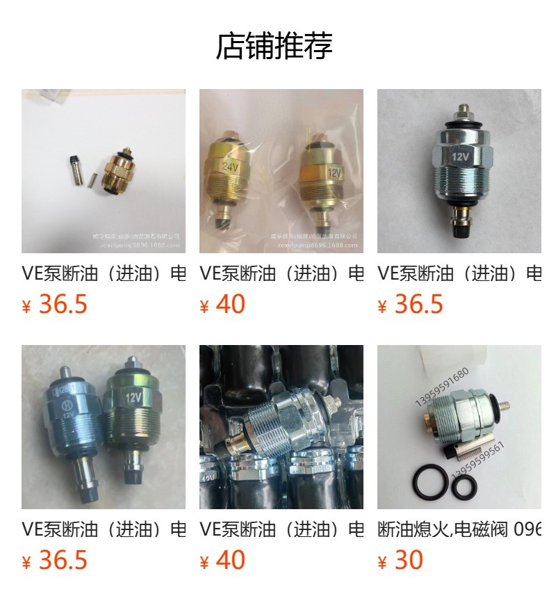 Automobile Solenoid Valve Solenoid Pump Digital Pump 9108-152B Lift Solenoid Valve