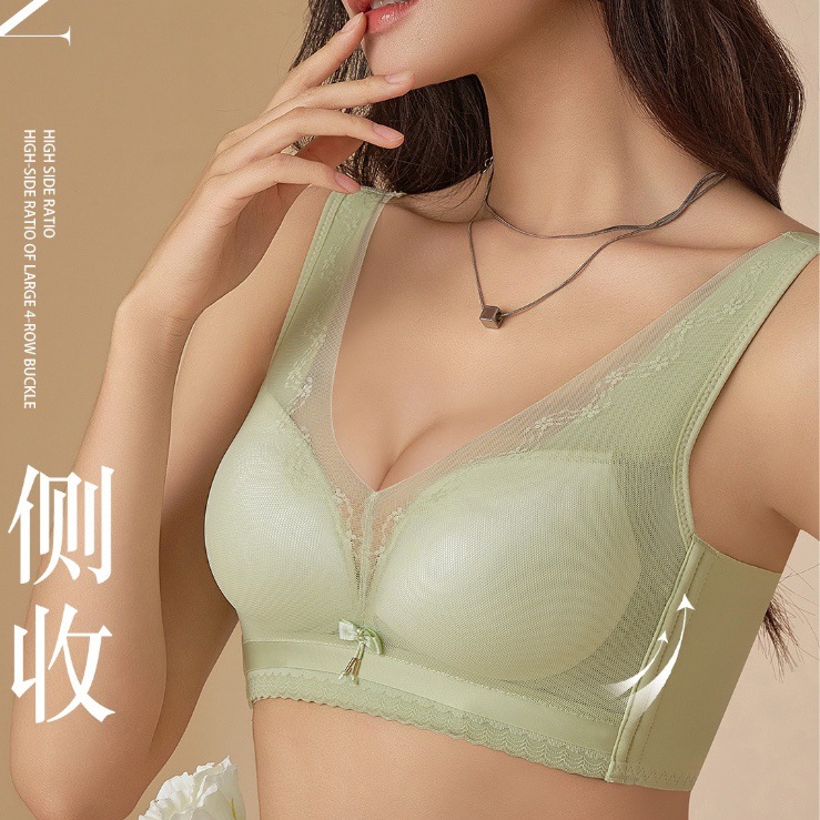 Venta directa de fábrica comercio electrónico transfronterizo Sudeste de Asia Vietnam Tailandia damas sin costuras sujetador de recogida lateral cómodo