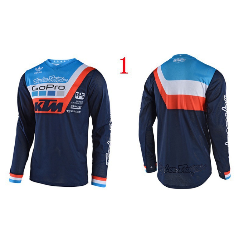 Cross-Border Off-Road Racing Clothing, European and American Sizes, Versatile and Stylish Long-Sleeved T-Shirt, Sweat-Wicking, Breathable, Comfortable, Custom-Made Downhill Clothing
