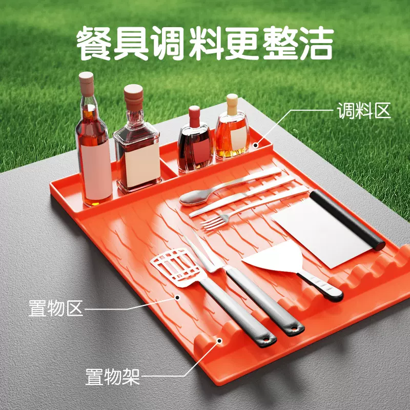 亚马逊烤炉工具垫硅胶侧架保护垫黑石沥油垫烧烤盘Blackstone隔热