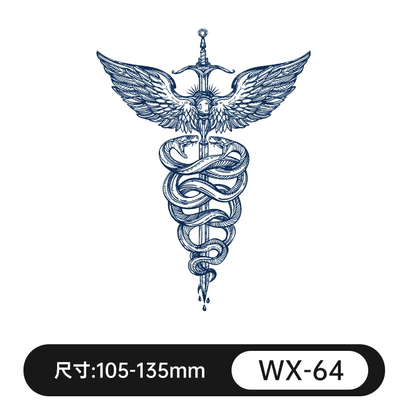 Waterproof fresh retroreflective herbal tattoo stickers for men and women, long-term effect