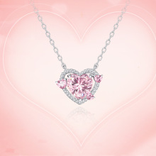 抖音好物同款荣耀妲女仆咖啡守护之心项链2023新款批发吊坠女友