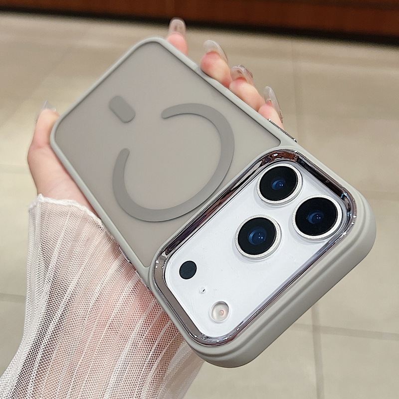 苹果17promax肤感磁吸手机壳iPhone16磨砂15半透14大孔防摔保护套|undefined