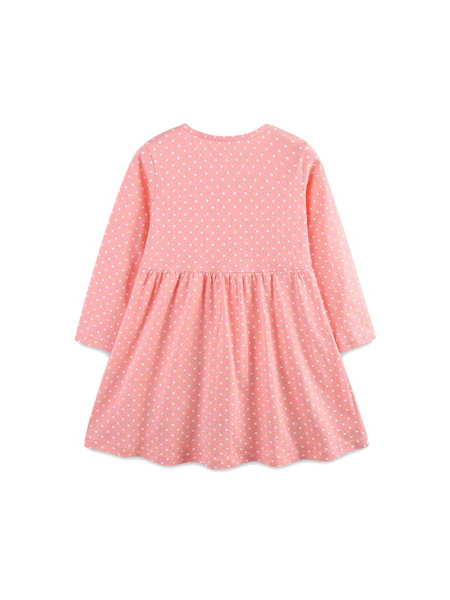 AostaBetty otoño nuevo vestido de niña estilo europeo y americano vestido de princesa para niños de moda vestido de niños bordado de dibujos animados