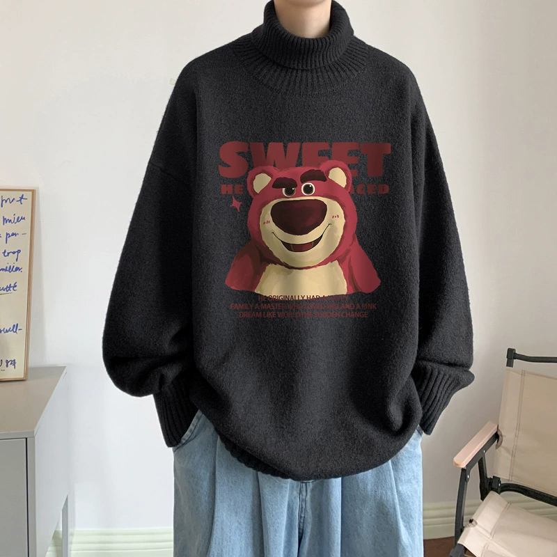 Высокое качество! Осенне-зимний свитер-водолазка, мужской утолщенный свитер с лацканами на флисовой подкладке, мужской свитер FL383-P45