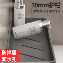 No punching space aluminum storage rack toilet toilet bathroom storage rack wall hanging toilet washstand shelf