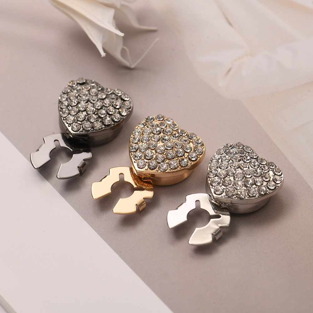Cufflinks Classification 1 Piece Elegant Korean Style Heart Shape Alloy Inlaid Pearls Artificial Pearls Women's Cufflinks